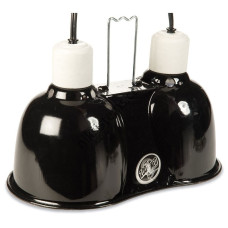 Двойно Тяло за Лампа за отопление - ZooMed Combo Deep Dome Dual Lamp Fixture